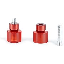 Decorative Wheel M12 Screw Install on Engine Guard Saddlebag Guard for Harley-Davidson Touring Street Glide Road Glide Road King Electra/Ultra Models (Red)