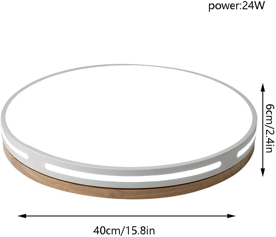 Easy to Install Led Flush Mount Ceiling Light Modern Led Ceiling Lamp Creative Simple Flat Light Non Dimmable White Ceiling Lighting for Learning Room, Tea Room, Bathroom/40Cm
