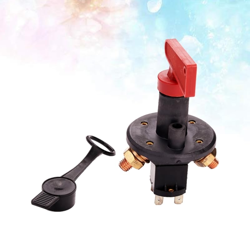 150A Battery Disconnect Switch, 12V 24V Waterproof Kill Isolator with Brass Nuts for Car, Boat, Marine, RV and Vehicle Electrical Equipment
