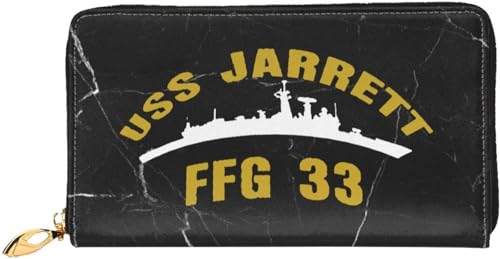 USS Jarrett FFG 33 Wallet Card Bag