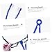Veemoon 10pcs Portable E-Clips Eye Glasses Lens Cleaning Brush for Eye Cleaner Screwn and Eyeglas Brush Cleaners