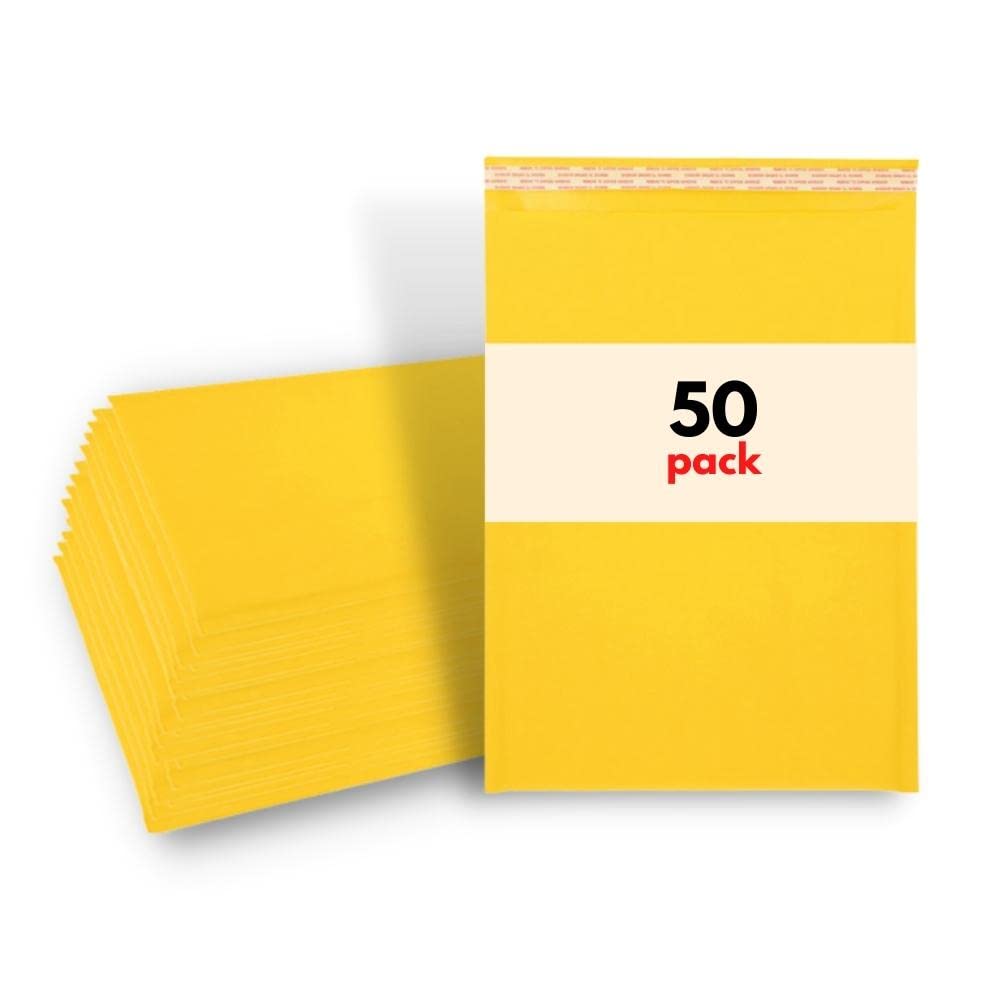 Material Impermeable Envíos Packbabol Sobres Burbuja 6x9 Pulgadas - 50 Unidades Autoadhesivas Opacas Sobres Opacos Impermeables
