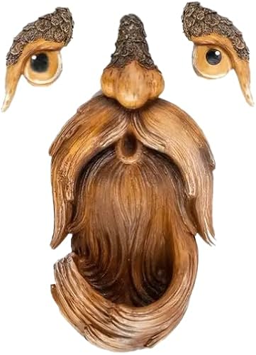 Whimsical Tree Face Bird Feeder Resin Garden Decoration