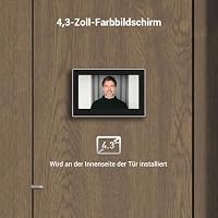 EZVIZ CP2 WLAN Türspion Kamera mit 4.3 Zoll Farbbildschirm 2MP Silber – Ansicht 4