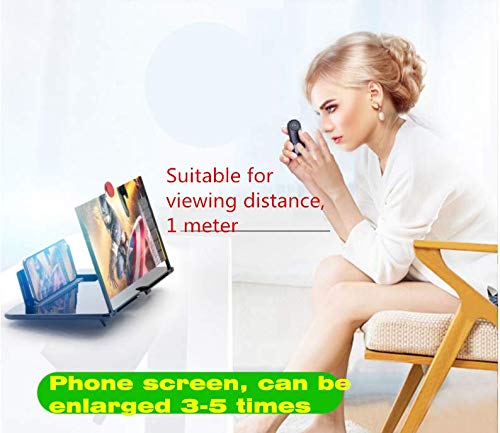 image for Junrbx Screen Magnifier Mobile Projector Smartphone 3D HD Magnifier Su