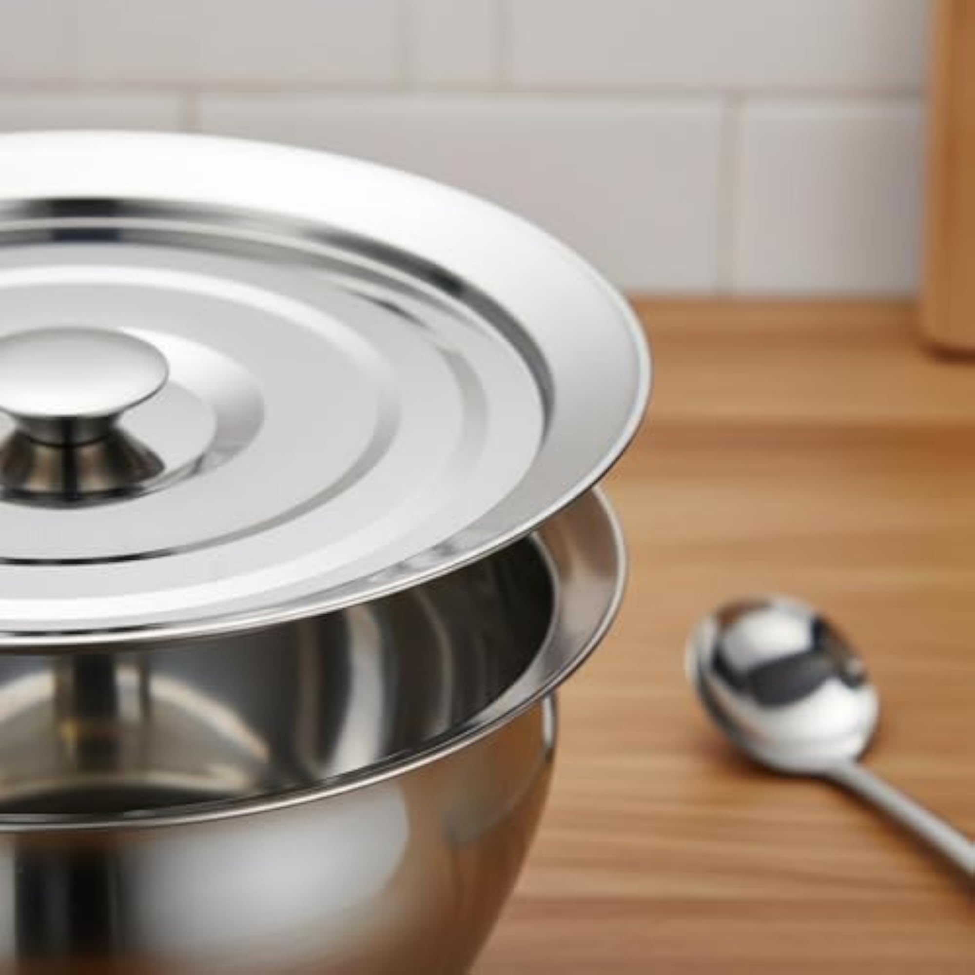 Extra Thick Stainless Steel Oil Strainer Pot, 11 Inch