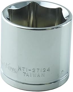 K Tool International KTI27124 24mm x 3/8″ Drive 6-Point Metric Chrome Standard Socket