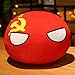 Qingbaijiang Cute Country Ball Peluche Ciondolo Morbido Cuscino Farcito Bambola Francia Russia Regno Unito Germania Italia, Regalo di Compleanno 1 Pz 10 Cm Ciondolo Unione Sovietica