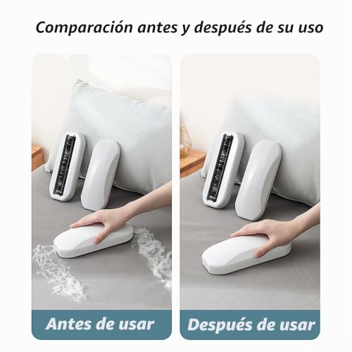 Miniatura 5 de Barredora De Migas 2 Piezas De Mano Rodante Ergonómico Cerdas De Pp Cáscara De Nuez Cepillo Para Migas Abs Limpieza Mesa De Migas Barredora De Migas Alfombra Barredora Recogemigas Para Mesa Cama Sofá