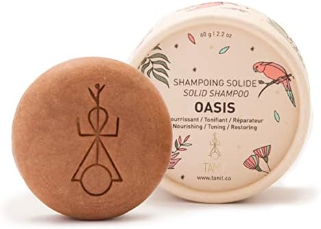 TANIT Oasis Solid Shampoo Bar, Nourishing All Natural Shampoo Bar for Deep Cleanse and Frizz Control, Zero Waste, Vitamin-Enriched Bar Shampoo for Normal Hair, Citrus and Vanilla Scented, 2.2 oz