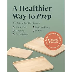 Caraway Cutting Board Medium 14 x 10 Double Sided Wood Cutting Board Made From FSC Certified Birch Wood Food Safe Mineral Oil Wax Finish