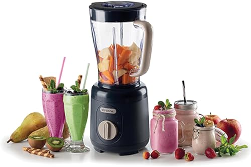 Ariete Breakfast Line Table Blender, 500w, 2 Speed, Pulse, 1.5L, Non-Slip Feet, Ariete 0584, Dark Grey