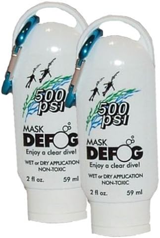 Paquete de 2 botellas deportivas de 2 onzas de máscara de 500 PSI con Caribbener Modelo