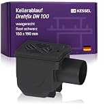 KESSEL Drehfix DN 100 Bodenablauf Typ 5 mit Rückstauverschluss, 27301
