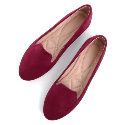 Image of SAILING LU Women Round Toe Comfortable Ballet Flats | Shoes for Women, Dressy, Slip-ons, Loafers