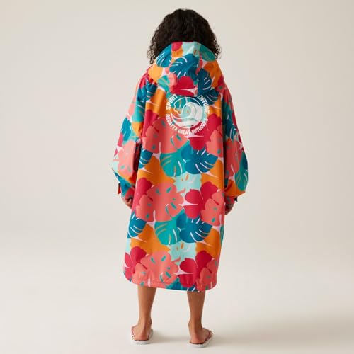 Kids Spirit Of Adventure Changing Robe - Tropical Leaf Print - 9-13 Yrs4