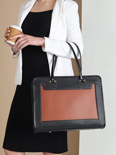 Image of Pramadda Pure Luxury Regina Work Tote bag for women office use | Laptop Shoulder Handbag | Stylish College bags for girls | Large Size Spacious Tote Bag.