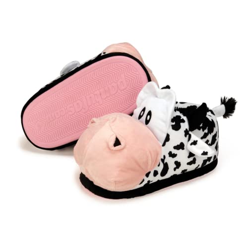 Pantufa 3D Vaca, Importway, Branco, Médio