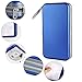 Siveit CD Case Holder, 80 Capacity CD/DVD Case Holders Wallet Hard Plastic CD DVD Disc Cases Storage Binder for Car Home Office Travel (Blue)