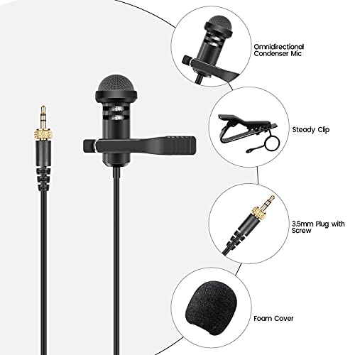 2-Pack Lavalier Lapel Microphone Compatible With Rode Wireless Transmitters Bodypack - Tx/Wireless Go Ii/Rodelink Kit, Omnidirectional Condenser Mic For Vlog/Lectures/Broadcasters #TOP5