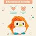 B. toys – Fluffy Plush Owl– Stuffed Animal – Soft & Colorful Toy – Toys for Baby, Toddler, Kids – Fluffy Funkies – 0+ Months