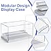 Mlikero Display Case for Minifigures Action Figures Blocks, Removable Minifigure Display Case Box Storage for Collection Bricks Blocks Toys, Grey…