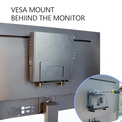 Monzlteck Adjustable Small Device Wall Mount Or VESA Mount Behind The Monitor |Design for Streaming Media Player, Switch, WII,Cable Boxes, Modems,Router,Power,Mini pc,mac Mini,OptiPlex MFF and More - Thumbnail 6