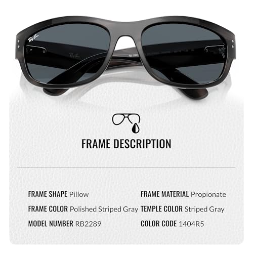Image of Ray-Ban RB2289 MEGA BALORAMA Square-Round Shaped Sunglasses for Men & Women with Official RAYBAN Eyewear Kit