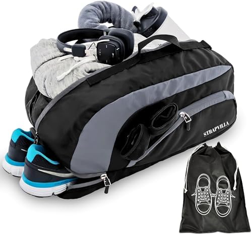 Buy STRAPVILLA Gym Bag for Men with Shoe Compartment | Gym Bag for ...