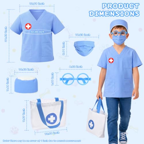 Doctor Kit for Toddlers 3-5,Pretend Play Doctor Costume Set for Kids by Wuclad - Used condition - Image 4