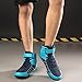 WCXTY Boxing Shoes for Men,Fashion High Top Comfortable Youth Wrestling Shoes,Casual Lightweight Non-Slip Women Bodybuilding Shoes,with Breathable Mesh,Unisex (Color : Cyan Blue, Size : 8)