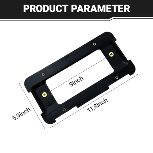 YYTQP Rear License Plate Frame Bracket Holder Mount Compatible with BMW 3 Series 5 Series 7 Series X1 X3 X4 X5 X6 Series, 51187160607, 511882380615, 5118823806, License Plate Base Bracket, Tag Frame