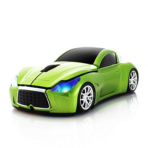 Usbkingdom Cool Sport Car Shape 2.4GHz Wireless Mouse Optical Cordless Mice with USB