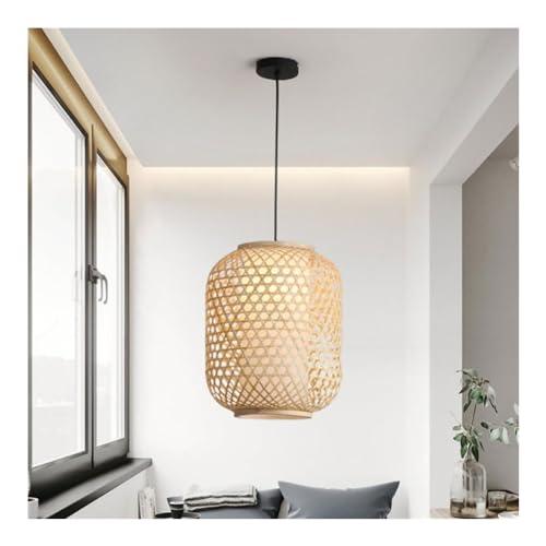 Plafonnier bambou cuisine salon chambre suspension rustique