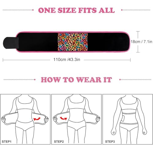 Faja reductora color leopardo para entrenamiento y uso diario miniatura 2