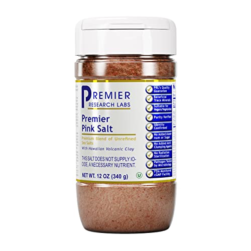 Premier Resarch Labs Pink Salt - Unrefined & Pure Australian Sea Salt & Pink Hawaiian Sea Salt Blend - 12 Oz #TOP17