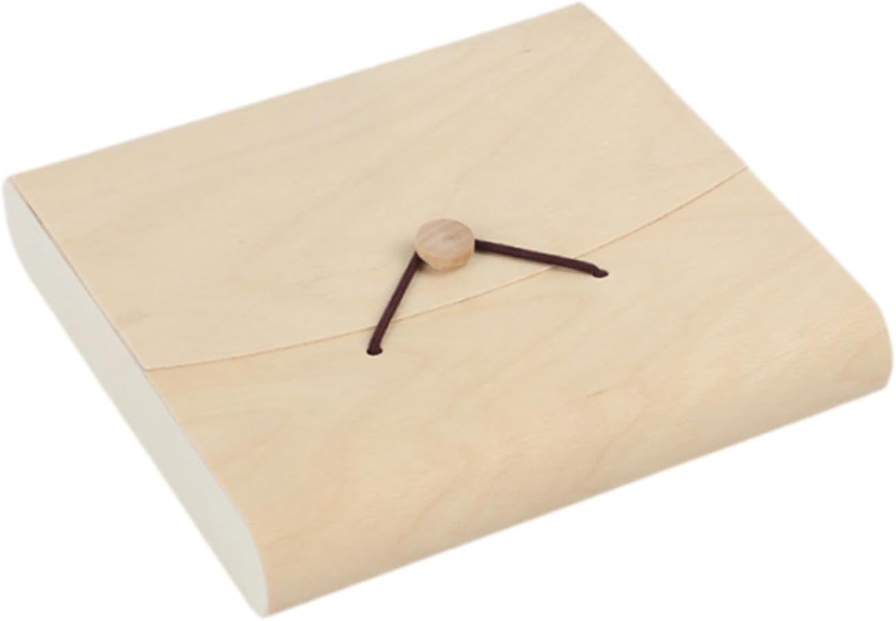 4xWooden Gift Box Eyeglass Case with Rope Buckle Soft Tree Storage Box Jewelry Organizer for Treasure Gift Desk, 4 Pcs
