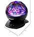 SOAIY Sleep Soother Aurora Projection LED Night Light Lamp with 8 Lighting Mode & Speaker, Relaxing Light Show for Baby Kids and Adults, Mood Light for Baby Nursery Bedroom Living Room (Black)