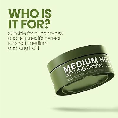 ELEVEN AUSTRALIA Medium Hold Hair Styling Cream for Men & Women - Slick Hold Pomade Product with Carnauba Wax, Shaping for Short, Medium, or Long Hair, Matte Texture Paste, Adds Natural Shine - 3 oz