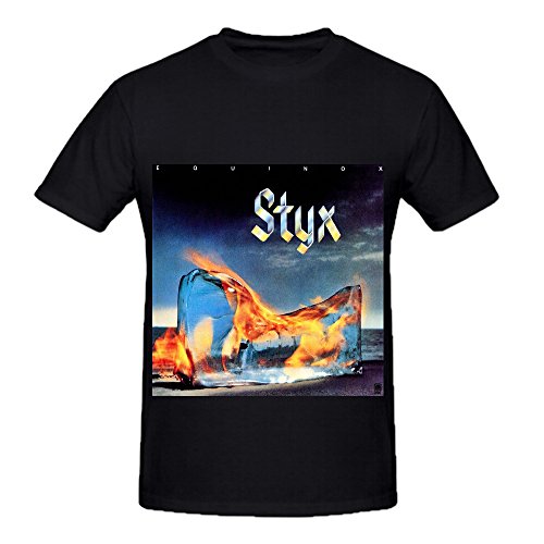 Photo de Styx Equinox Hits Homme Crew Neck Cotton T Shirts X-Large