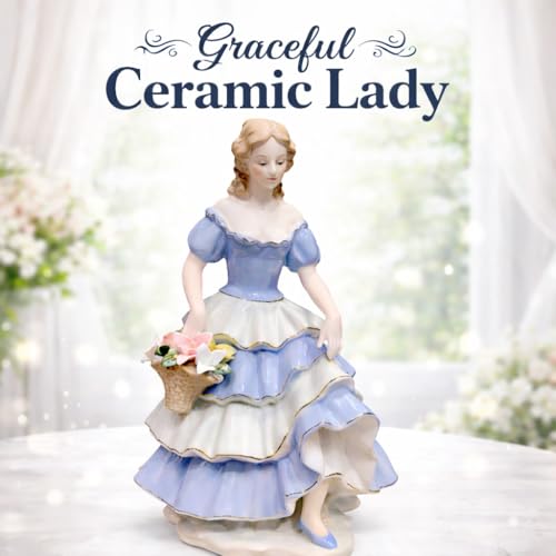 Image of ARMONIA Fairy Tale Princess Ceramic Figurine Home Decor Showpiece|Best Valentine's Day Gift for Girlfriend,Wife & Couples|Anniversary,Wedding & Romantic Gift Item