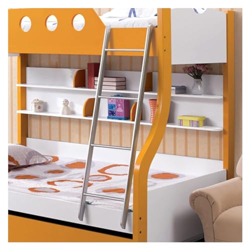 Échelle suspendue avec crochets réglables en métal argenté pour lit double 1.3m - 3