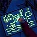 Produktbild XCVB Schreibtafel Schreibtafel Pädagogische Zeichnung mit leichtem Spaß und Entwicklung von Spielzeugplastik und Karten Magic Draw Kids Geschenke Fluoreszierende Schreibtafel