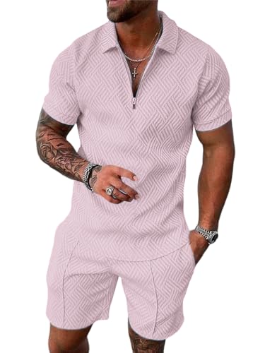 Polo de golf homme zippé et short pour vos journées décontractées