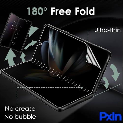 Image of Pxin Mobile Privacy Guard for Tecno Phantom V2 Fold main screen | Mobile Privacy screen protector | Anti Glare | Anti Spy Protector | Reduces blue light | Self healing from scratches