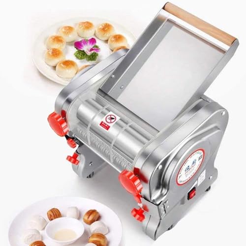 Kindevieft MáQuina para Hacer Pasta EléCtrica Comercial 3 En 1 MáQuina AutomáTica para Hacer Fideos Espesor Ajustable 3 Mm 9 Mm MáQuina Prensadora De Masa Resistente con Rodillo, 750 W