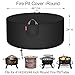 [2026 Upgraded 900D Fabric] Fire Pit Cover Round 41-44 Inch Heavy Duty 900D Strong Tear-Resistant, UV Resistant, Waterproof, Fading Resistant Firepit Covers Round for Outdoor Fire Pit