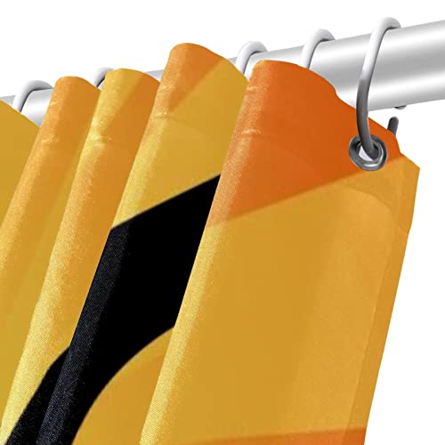 Rideau de douche jaune chat sans odeur pour baignoires et douches - 6