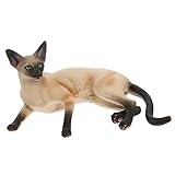 Petit chat artificiel pour la décoration : constitue également une excellente option de cadeau pour vos , qui adoreraient cette statue de chat décorative, un chat réaliste