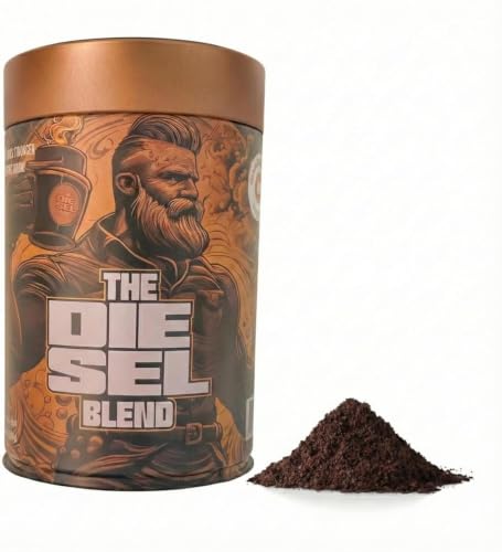 The Diesel Blend – Power Coffee, 250g Ground Aluminum Tin, Extra Strong Italian Roast from Dubai, Up to 25× Stronger Than Regular Coffee or Energy Drinks, All-Natural High-Caffeine Boost, No Additives